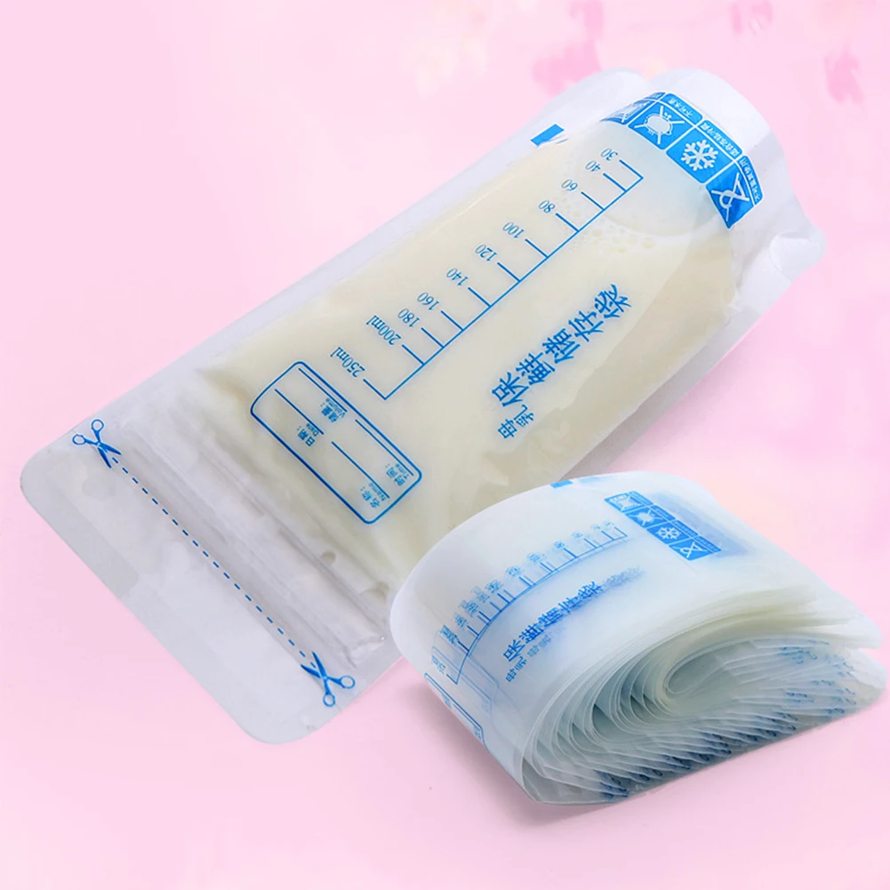 

30pcs Safe Freezer Bag Disposable Labels Breast Milk Storage