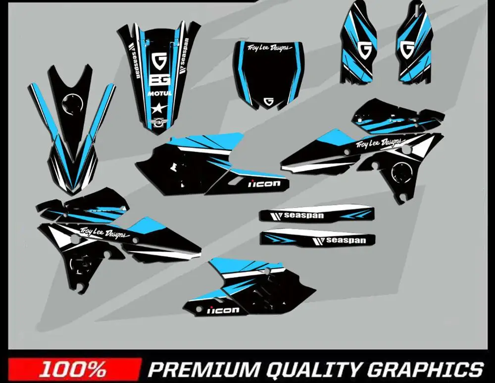 Для YAMAHA 250 WRF 2019-2015 team фоны графические наклейки Наборы наклеек для WRF250 WR250F 2015 2016 2017
