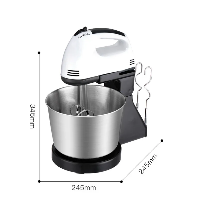 200 Вт Электрический миксер для еды стол и подставка теста торта ручной яиц машина