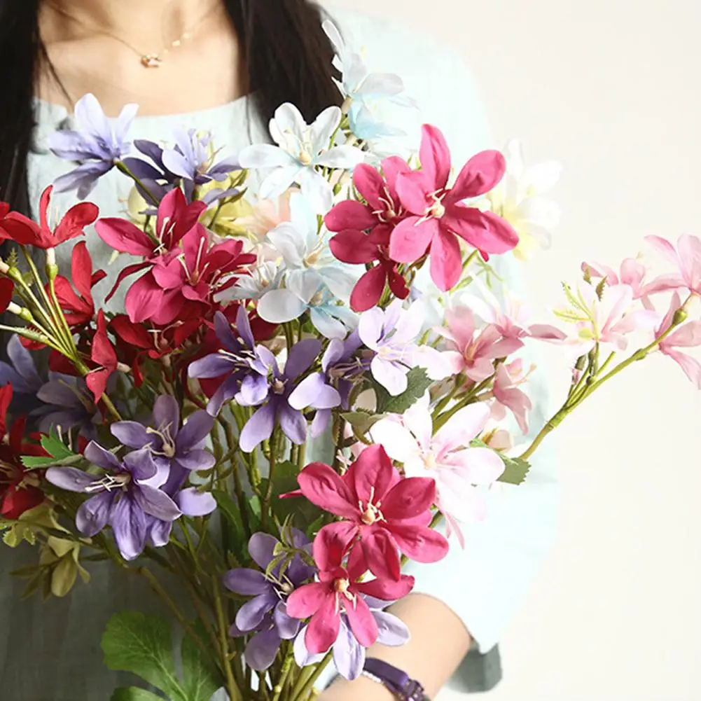 Цветок фрезии украшение для дома свадебные цветы искусственные