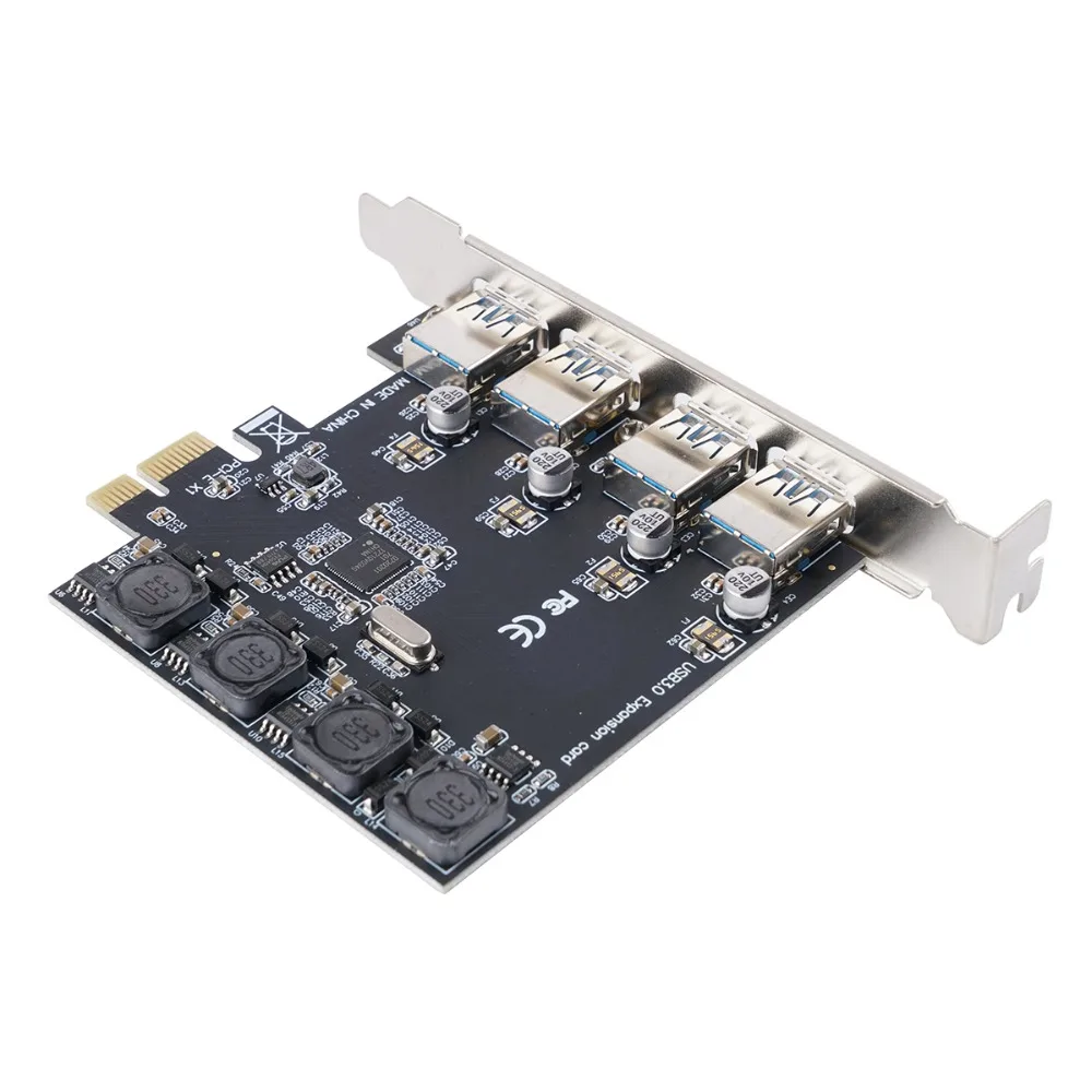 Карта расширения ORICO PCI-E Express с 4 портами USB 3 0 супер скоростная 5 Гбит/с адаптер для