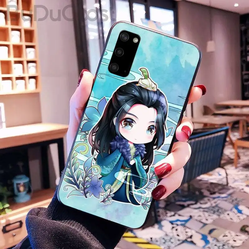 

Chinese style cartoon animation teenager Phone Case for Samsung S20 plus Ultra S6 S7 edge S8 S9 plus S10-5G lite 2020 S10E