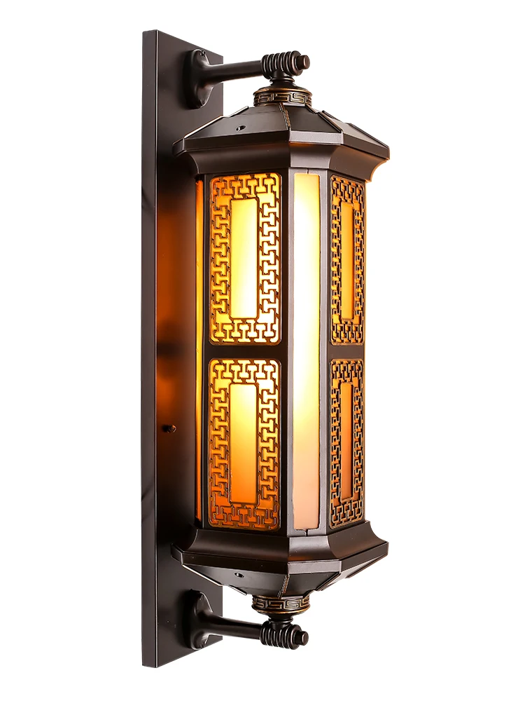 Новый китайский стиль наружные настенные светильники водонепроницаемая лампа