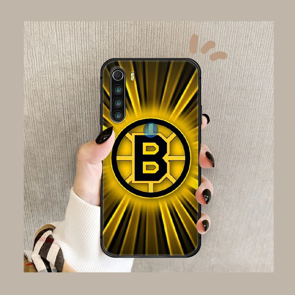 

ice team boston bear hockey Phone Case Cover Hull For XIAOMI Redmi 7a 8a S2 K20 NOTE 5 5a 6 7 8 8t 9 9s pro max black Prime