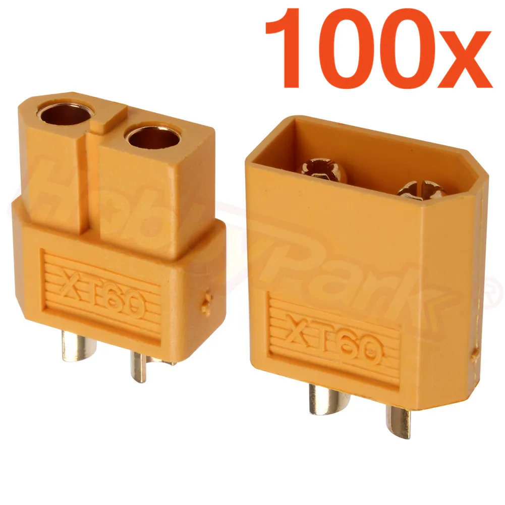 Whosesale 100 пар XT60 штекерные соединители для замены деталей rc Lipo батарея ESC