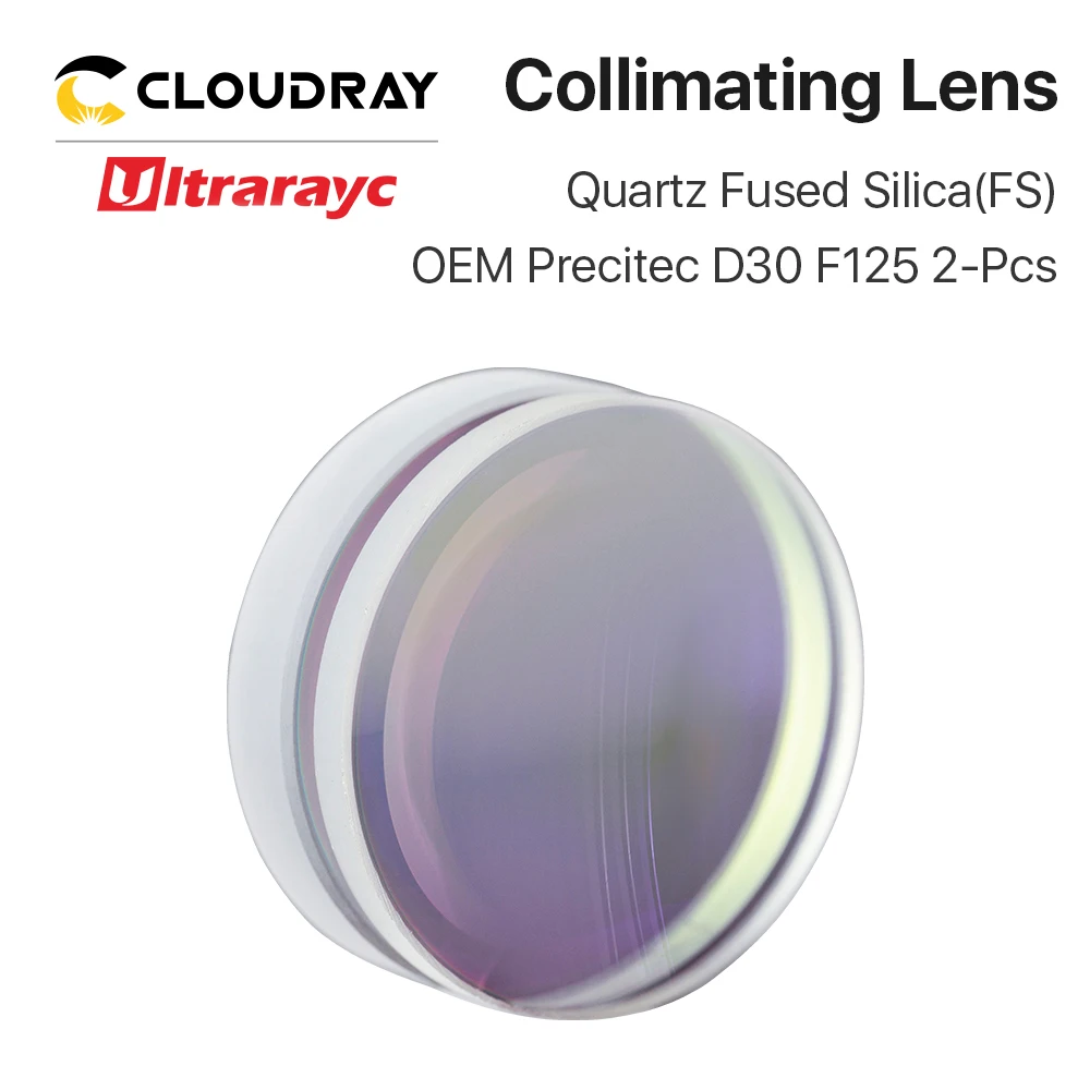 Ultrarayc сферическая фокусировочная линза D28 D30 F75 F100 F125mm Precitec кварцевый плавленый кремнезем объектив для высокоэнергетического волоконного лазера