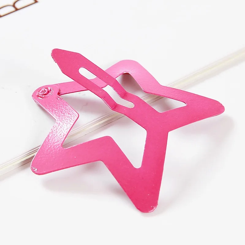 

5/Lot Set Star Hairpins for Children Barrettes Kids 2021 Hair Accessories Hair Clips for Girls Star Hair Pins Headwear