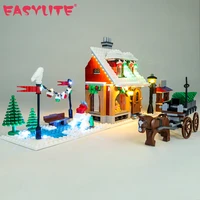 led light kit for christmas gift creator 10216 winter village bakery toys building blocks bricks collectible lamp set no model