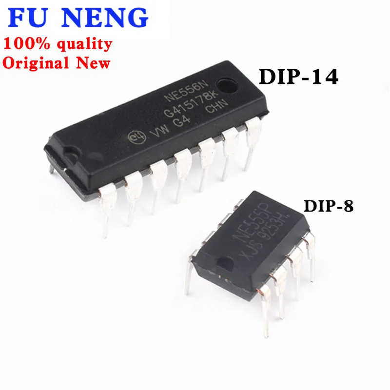 

10 шт. NE556N NE555P DIP-8 DIP14 NE556 DIP 556N DIP-14 Новый и оригинальный IC