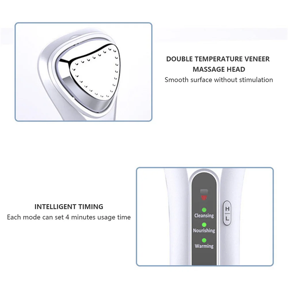 Ультразвуковой для подтяжки кожи лица Теплый Горячий терапевтический массажер