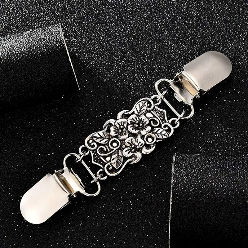 2 шт. Ретро Свитера зажимы для рубашки кардиган воротник платья зажим шали женщин