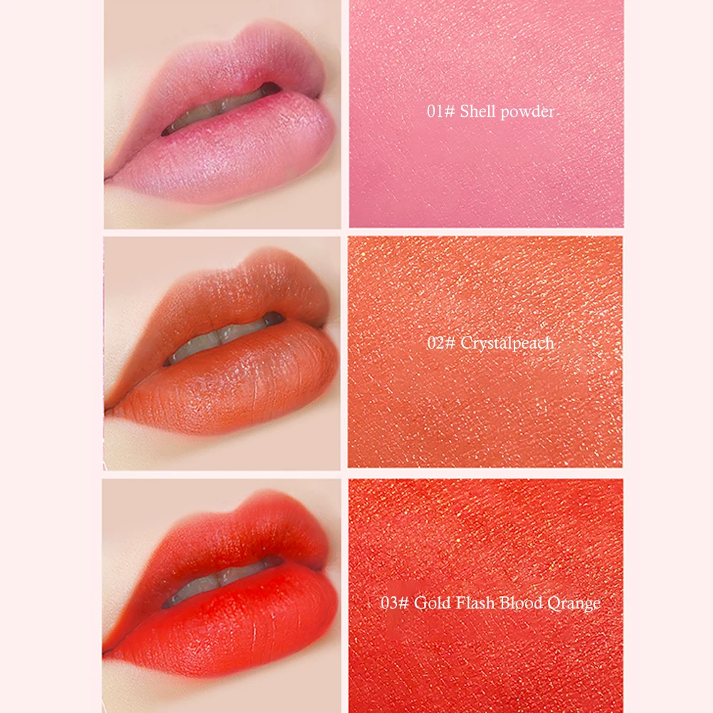 

3Pcs Cute Cat Lipstick Set Waterproof Lasting Color Lock Moisturizing Non-Removing Makeup Lip Gloss Cosmetic