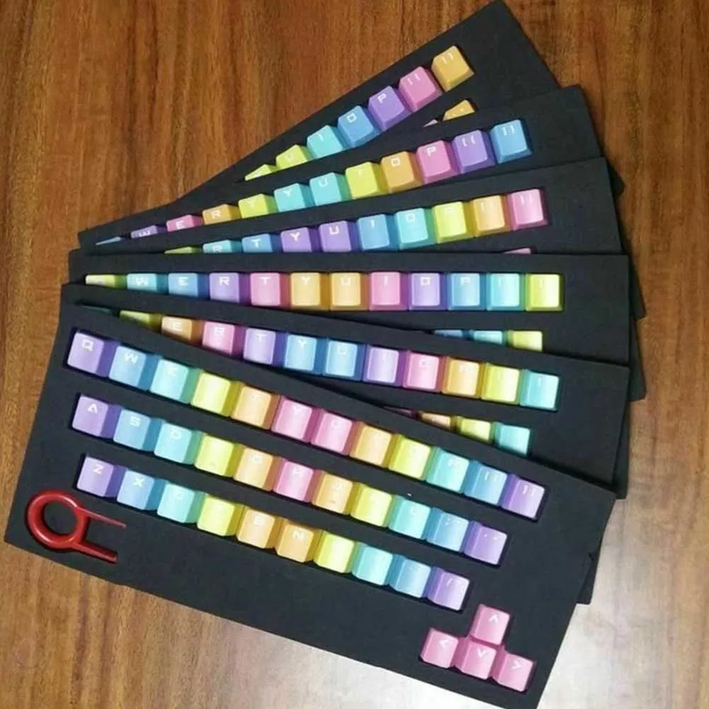 37 key красочные Office с подсветкой клавиши комплект PBT коммутаторы Gaming Keyboard