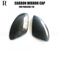 add on style dry carbon fiber side mirror cap cover for porsche 718 boxster cayman 2016 up