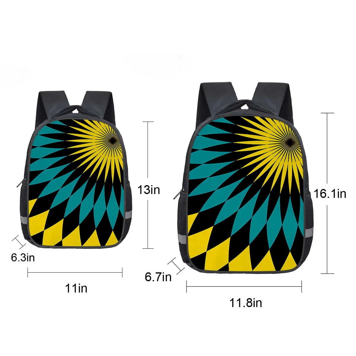 Традиционный этнический богемный геометрический рюкзак с мандалой детские