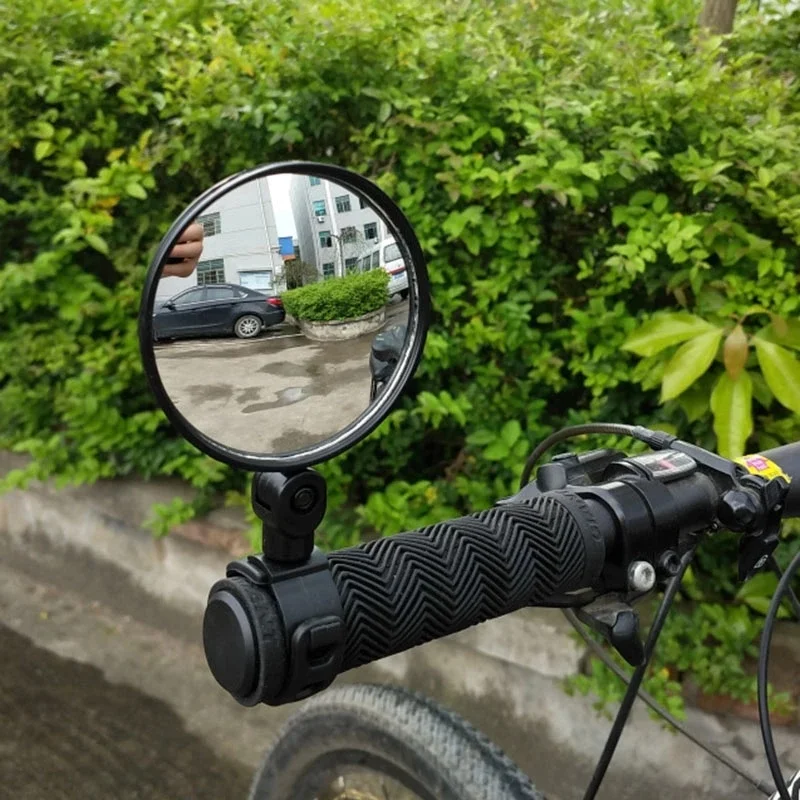 

1 Bicycle Universal Adjustable Rearview Mirror Handlebar Mirror Swivel Wide-angle Road Bike Rearview Mirror Bicycle Accessory