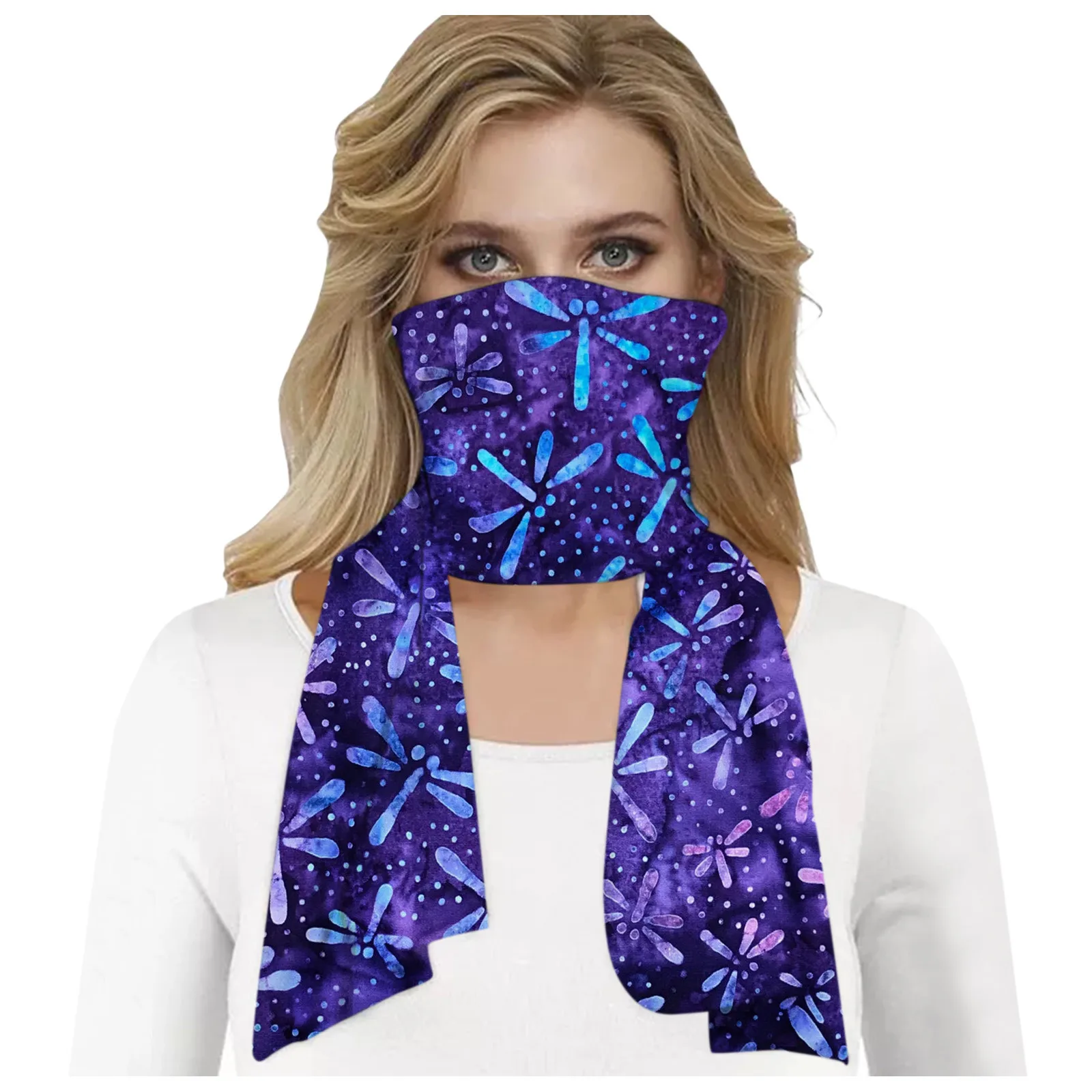 Модная женская маска шарф закрывающий рот теплые шарфы многофункциональные шали