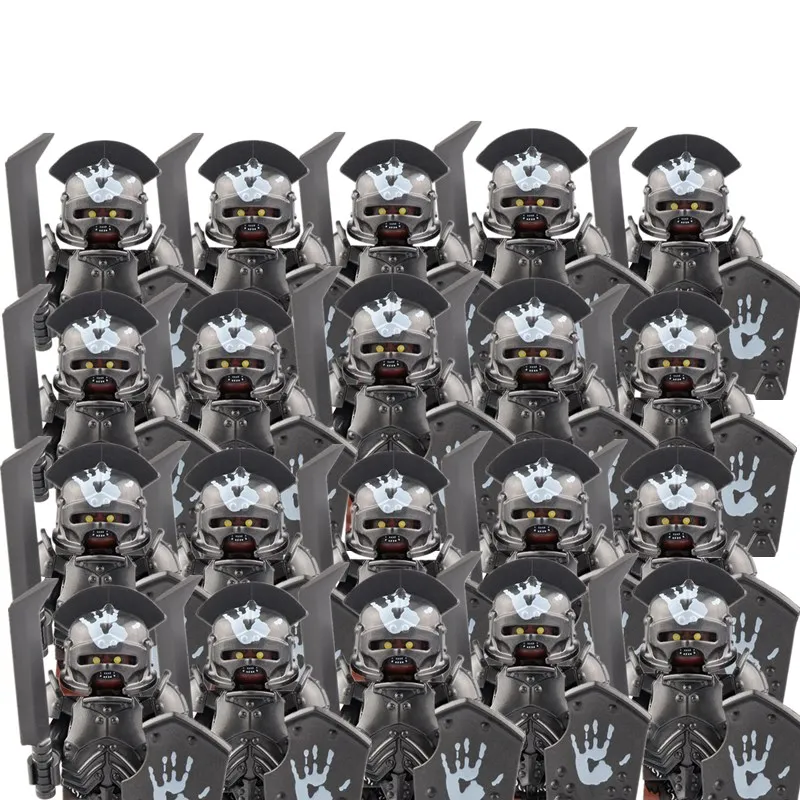 

20PCS Medieval Knights of Asgard Minifigure Soldier Clone Minifigure Accessories Children DIY Army Figure Figurines Armor Toys