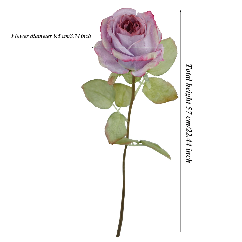 SunMade Ins красивые розы зелёный цветок новогодние веточки шелковые искусственные