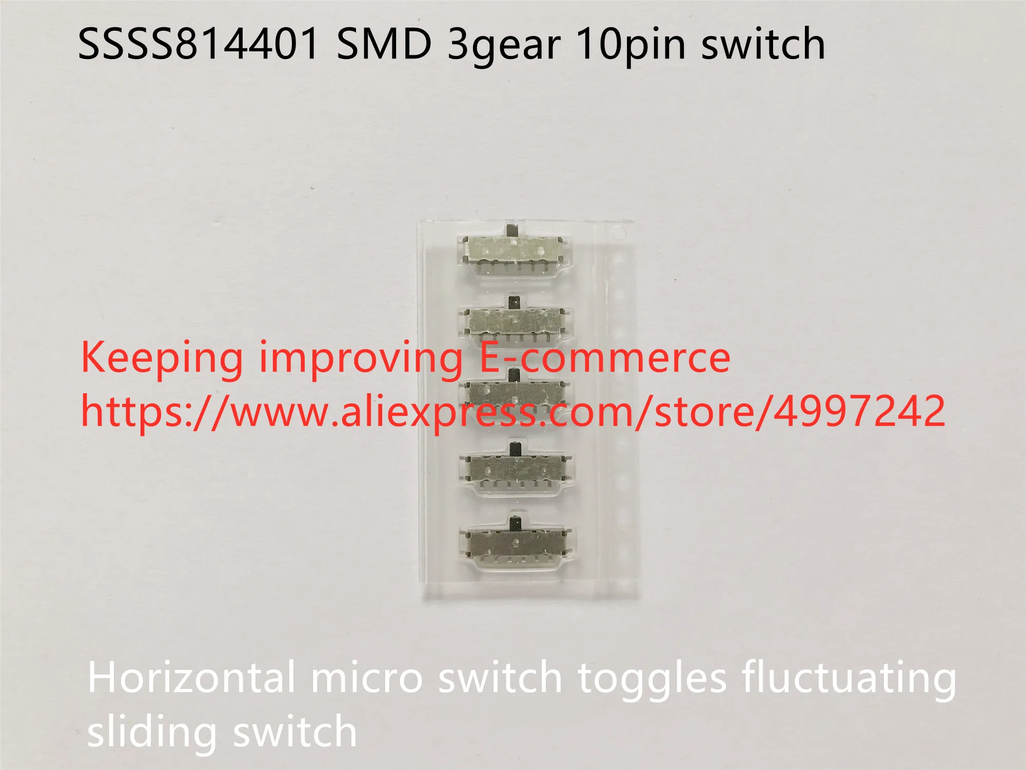 Оригинальный новый 100% SSSS814401 SMD 3 передач 10pin горизонтальный микропереключатель