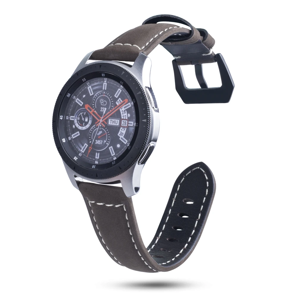 22 мм ремешок для часов Galaxy Watch 46 мм кожаный быстросъемный ремешок браслет для huawei Watch GT Amazfit GTR 47 мм Шестерня S3 ремни