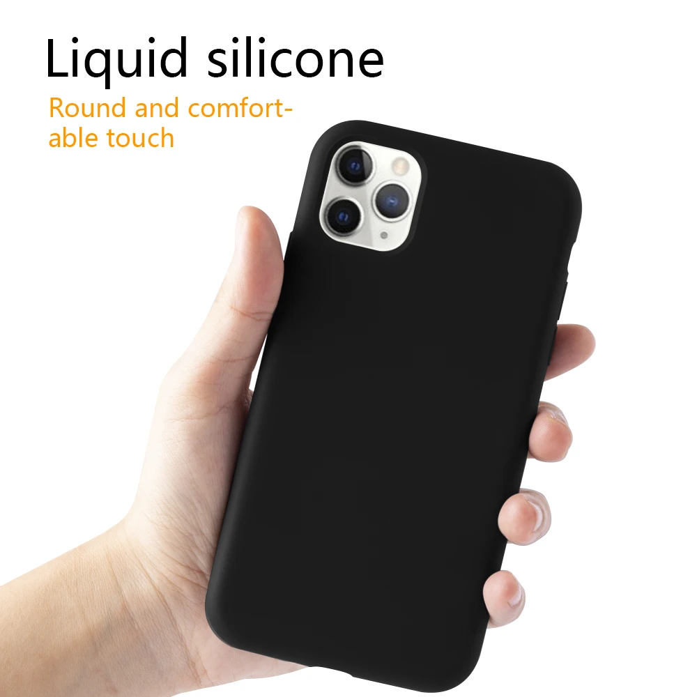 For Iphone 11 Pro Max Case 2019 Mobile Phone liquid Silicone Protective Cover Shell 1pc |