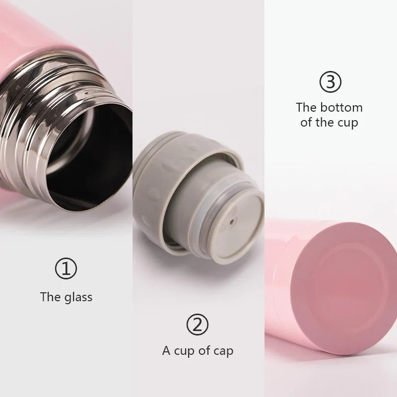 Фляжка для женщин и детей FISSMAN Вакуумная бутылка с двойными стенками из