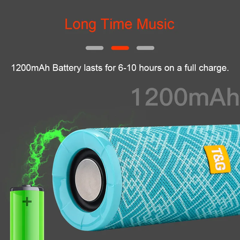 TG149 Outdoor Waterproof Portable Bluetooth Wireless Speaker Mini 3D Stereo Music Subwoofer Box | Электроника