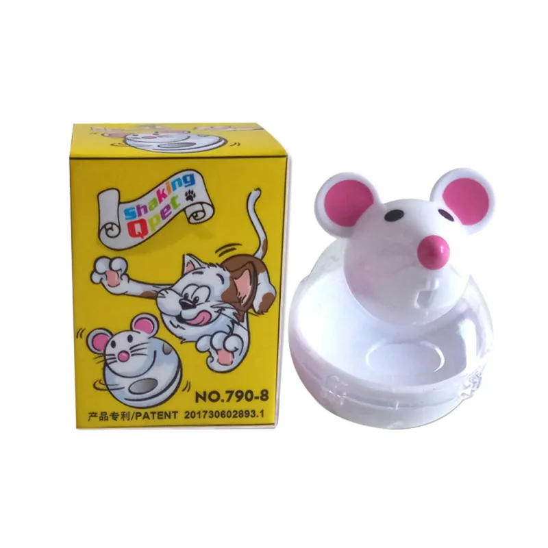 Милая игрушка-кормушка кошки-мышки пищевая подвижная чаша дозатора утечки