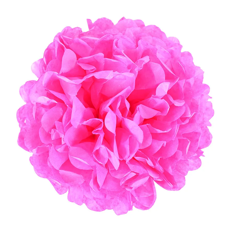 rose 1 шт. Свадебные украшения Аксессуары для мероприятий помпоны из бумаги салфеток мяч день Рождения Вечеринка ребенок душ аксессуары - Цвет: rose