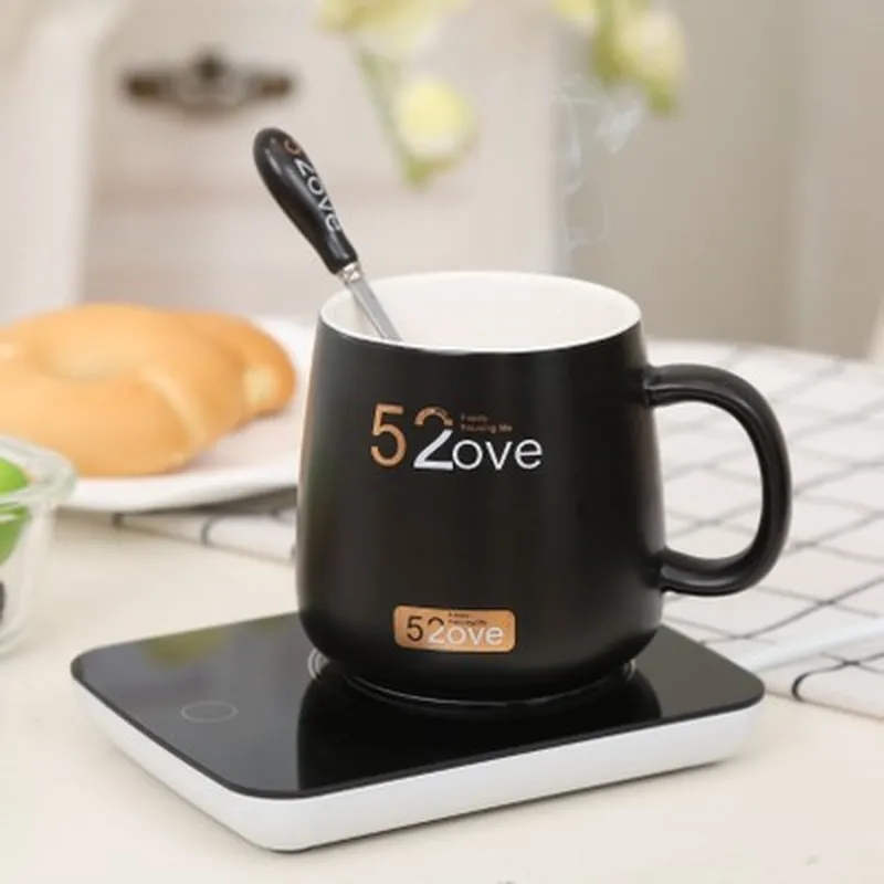 Кофейная кружка керамическая интеллектуальная термостат чашка Автоматическая