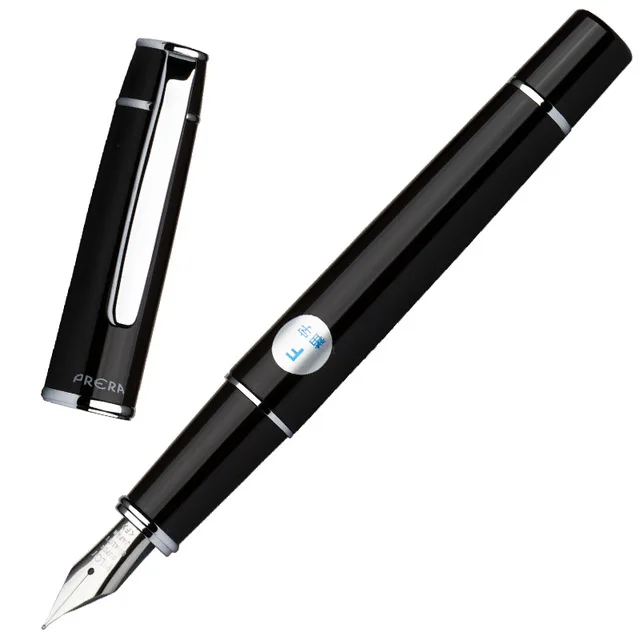 Black Pilot FPR-3SR Prera авторучка F Tip/M Tip канцелярские принадлежности Школьные и офисные ручки(авторучка+ Конвертер 20) 1 шт - Цвет: Black