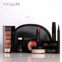 focallure 8 pcs fashion makeup set female beginner student novice full matte makeup cosmetic kit combination with makeup bag