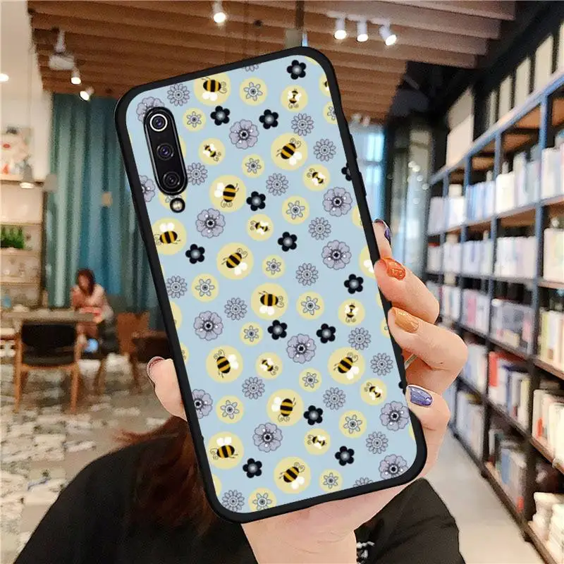 

bee flower animal plant cartoon Phone Case For Xiaomi Redmi 7 9t 9se k20 mi8 max3 lite 9 note 8 9s 10 pro