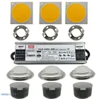 Светодиодный светильник CREE CXB3590 для выращивания растений, 3 шт. в комплекте с тщательной регулируемой яркостью, отличный держатель, радиатор 133 мм, объектив 100 мм, Набор для творчества