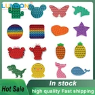 Новые Пузырьковые игрушки для снятия стресса, игрушки для взрослых и детей, динозавр, ананас, игрушки для снятия стресса