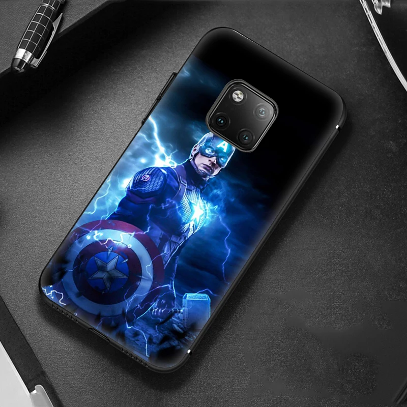 Мститель Капитан Америка мягкий чехол для huawei mate 30 Lite Pro 20 10 Чехол из ТПУ |