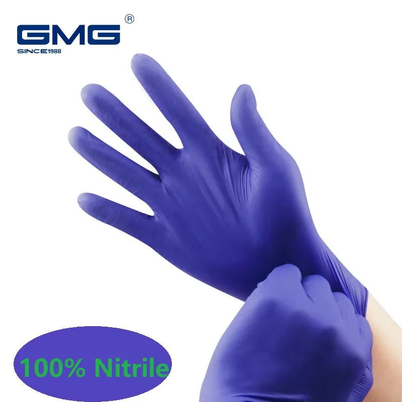 

Nitrile Gloves 100pcs Food Grade Disposable Gloves Latex-free Waterproof Allergy Free Work Gloves Kitchen Powder-free Mechanic