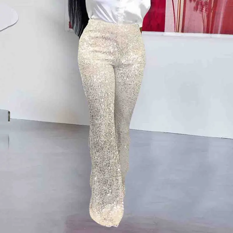 Кальсоны длинные брюки женские с высокой талией Элегантные 2019 черные белые