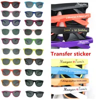 60 pairs/lot Personalized Gift Sunglasses Wedding Favors Custom Sunglasses Mariage Party Favors for Guests Baby Shower Gifts