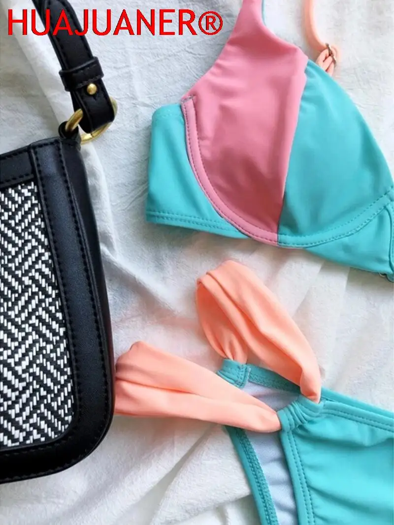 Бикини пуш-ап новинка 2021 сексуальный купальник для женщин в стиле пэчворк