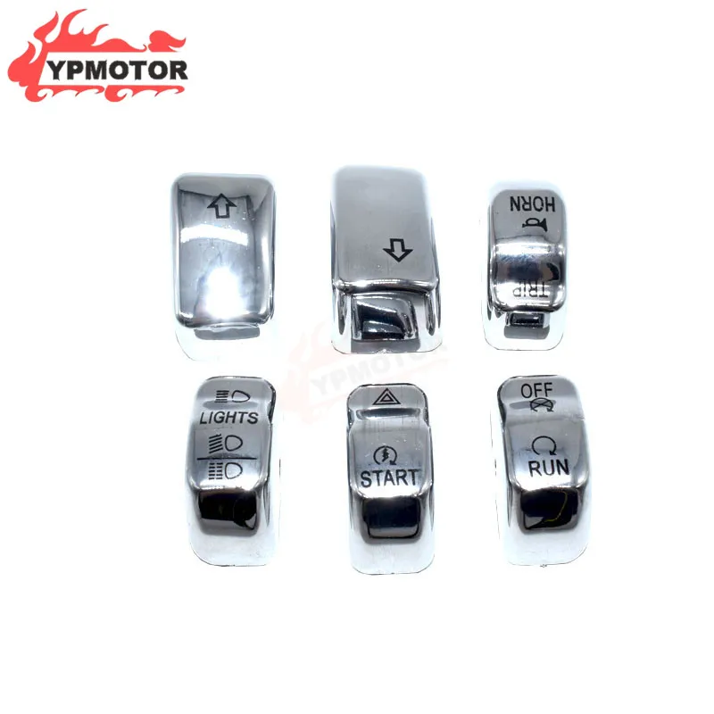 Крышки для кнопок переключения на руль мотоцикла Harley 14 и позже XL Sportster Iron 883 Cross Bones