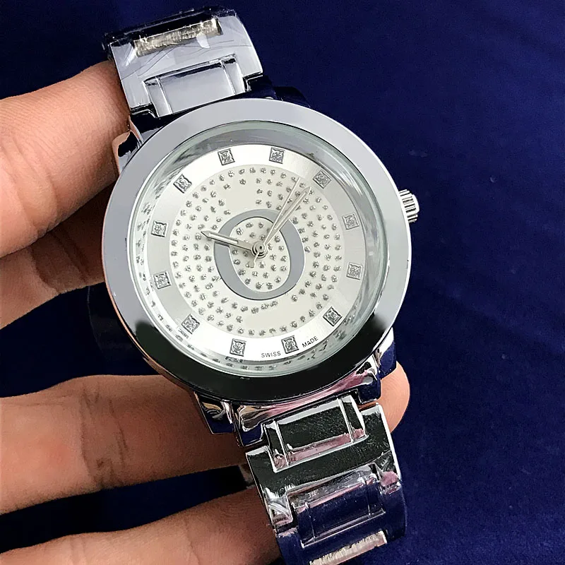 

RLLEN Stainless Steel Men's and Women's Couples Quartz Watches Fashion Luxury Jewelry Gift Temperament Elegant Exquisite