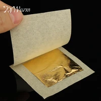 50pcs 24 k genuine edible gold foil leaf for cooking food cake decoration art work gilding fa