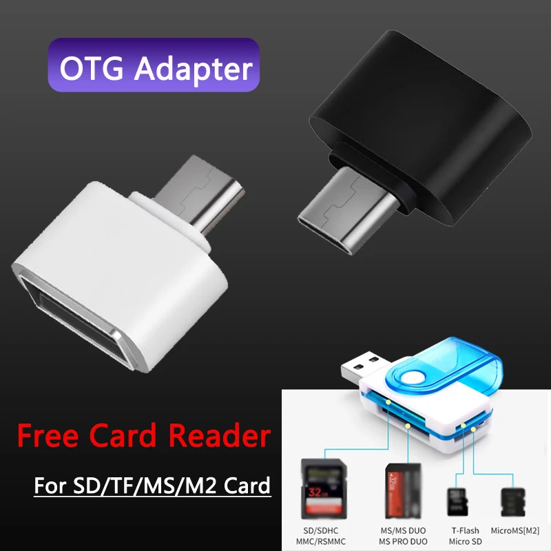 Для samsung Micro c type usb адаптер USB-C OTG конвертер для huawei p30pro клавиатуры мыши USB диск flash