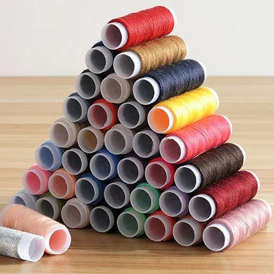 Красочные 150 ярдов швейная нить Spolyester прочное и шитье для ручных машин|Швейные