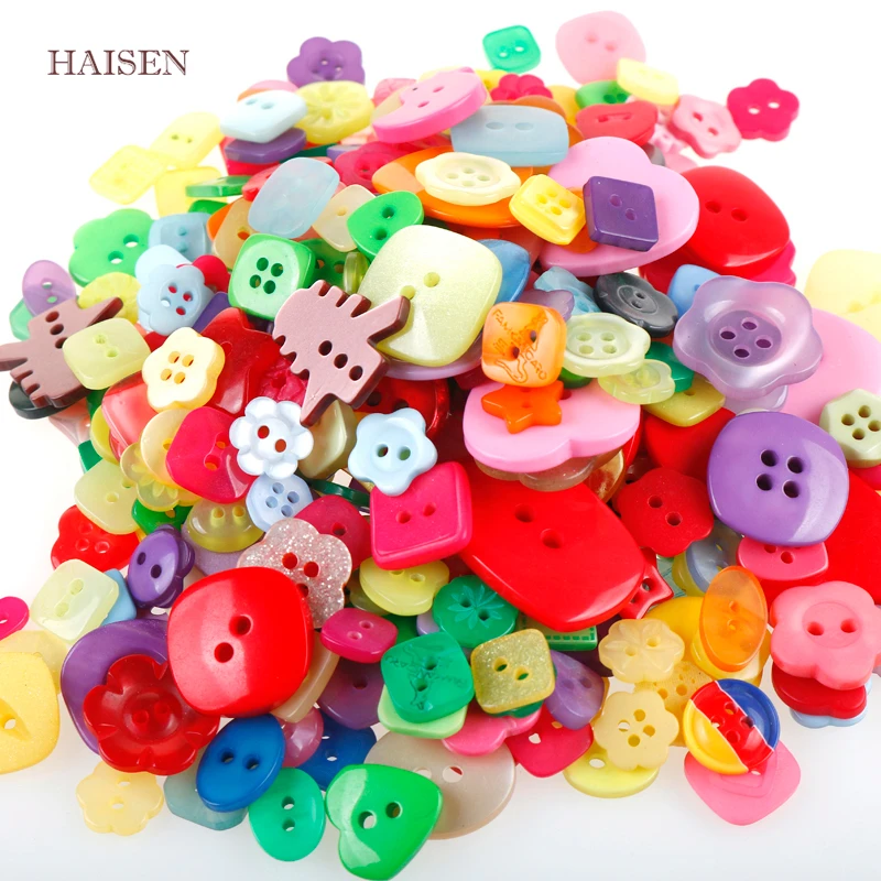 Полимерные пуговицы 2 4 отверстия для рукоделия Скрапбукинг ремесла Детская