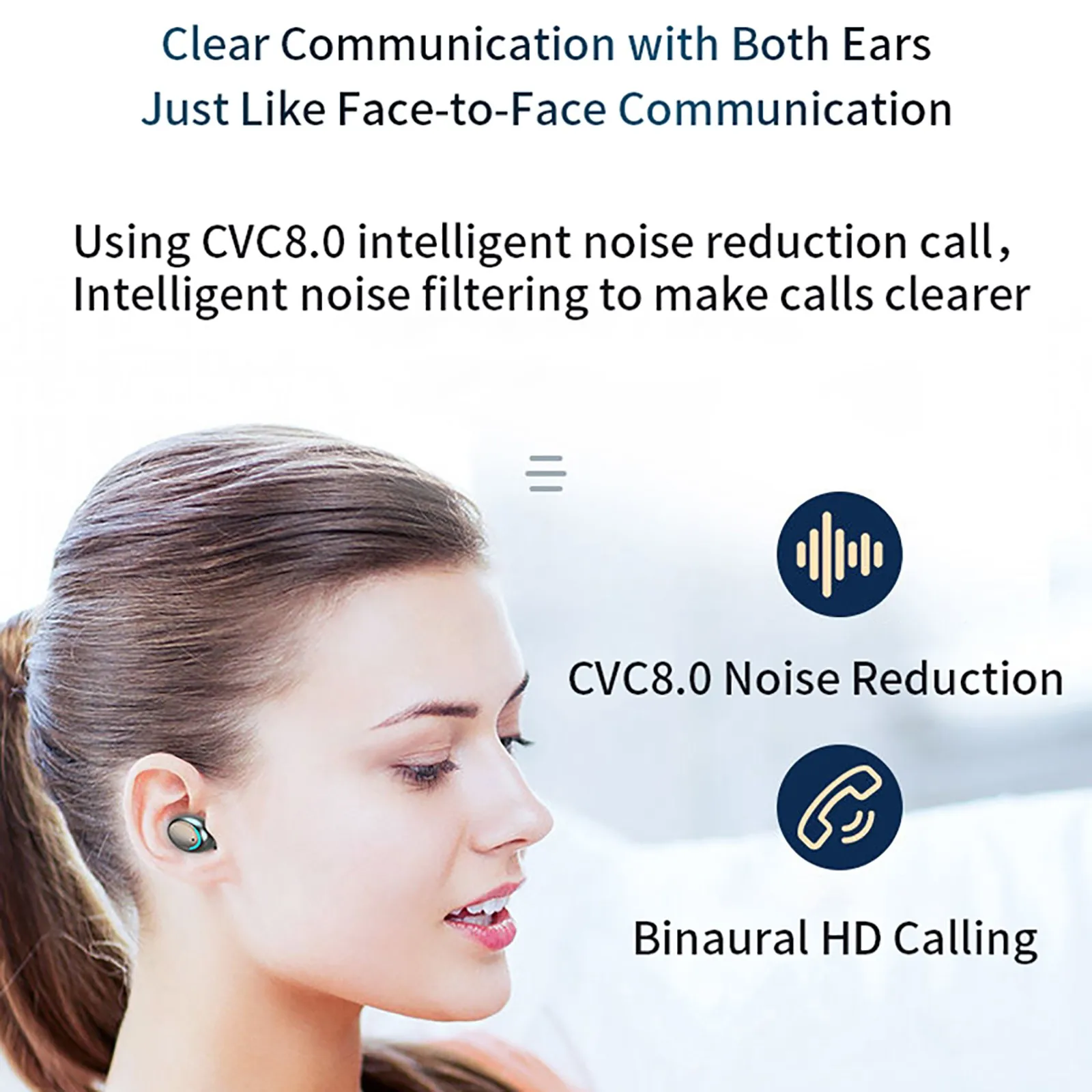 Tws беспроводные Bluetooth-наушники Ipx водонепроницаемая гарнитура бинауральные