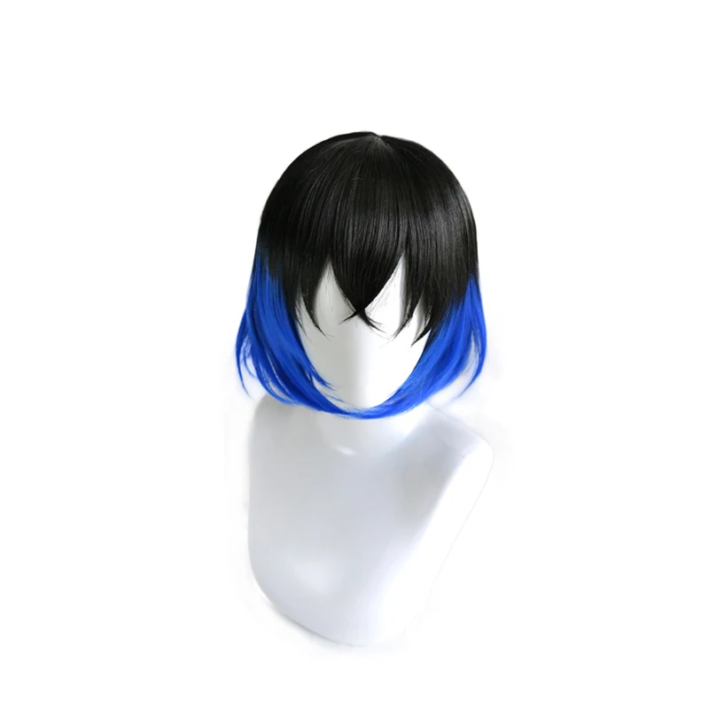 

Demon Slayer Kimetsu no Yaiba Hashibira Inosuke Short Wig Cosplay Costume Heat Resistant Synthetic Hair Men Women Cosplay Wigs