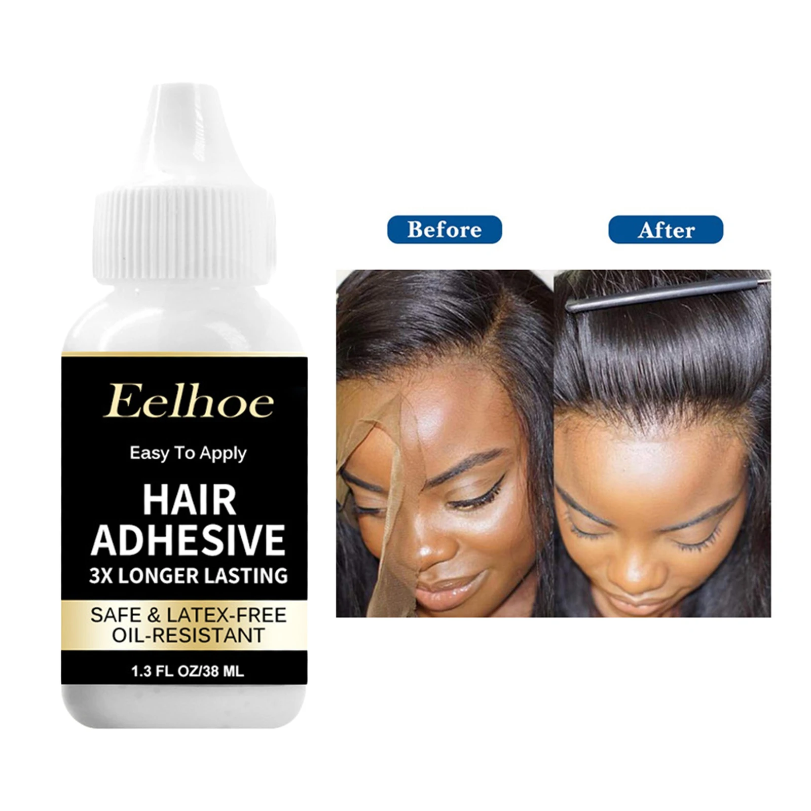

38ml Lace Front Wig Glue Hair Invisible Glue Strong Hold for